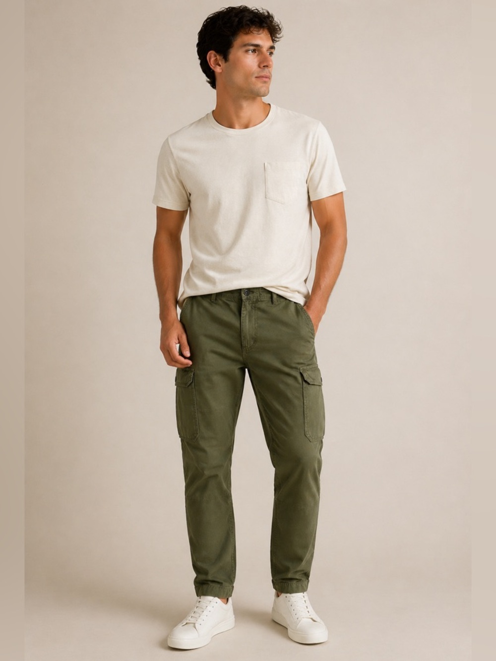 Banana Republic Cargo Pants Green Military Utility Slim Fit Men’s 31x30 Cotton